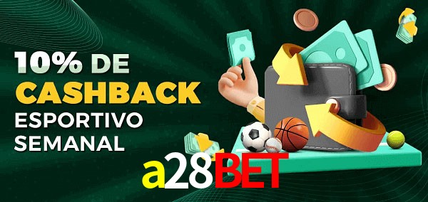 10% de bônus de cashback na a28bet